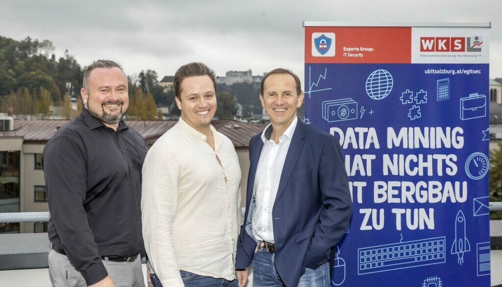 Mario Friedl, CDISE, CDC der MIT-Security eröffnete den IT-Security Talk mit den beiden Referenten DI Manuel Dorfer, BSc von solbytech sowie DI Wilfried Andexer von ASAP Digtal Solutions GmbH.